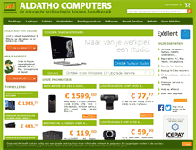 Tablet Screenshot of aldatho.be